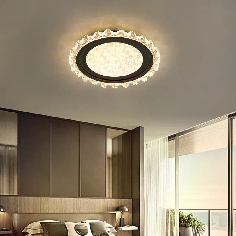 Gold LED flush mount