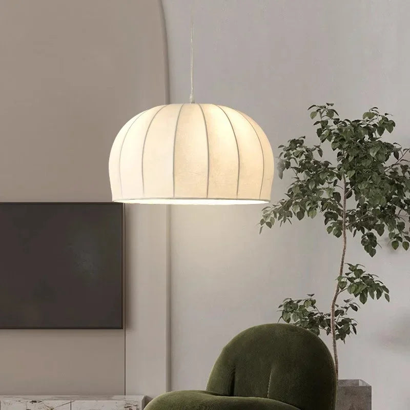 Cocoon pendant in a living room