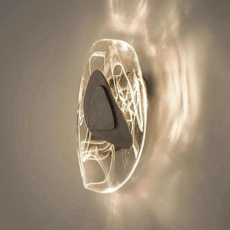 Rust LED sconce