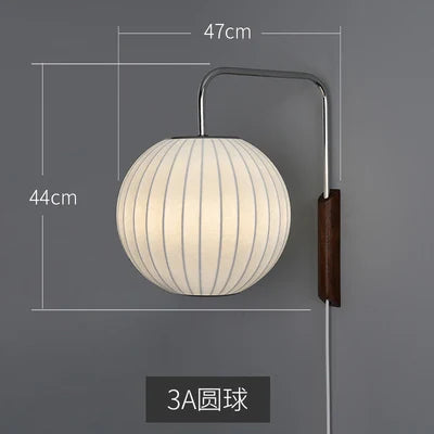 Silk Ball Wall Light, view 9