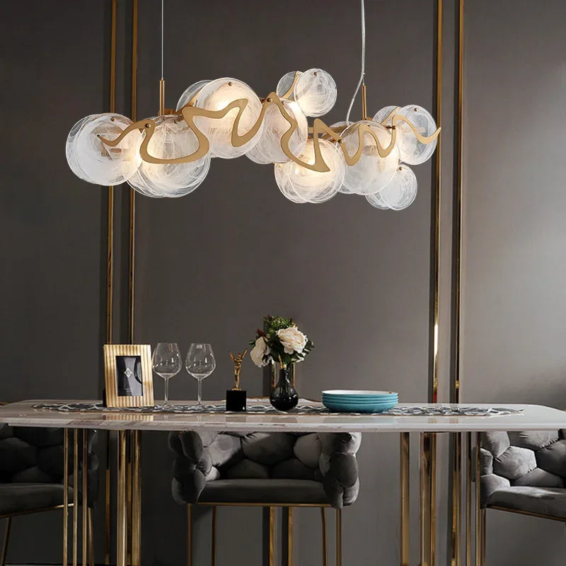Gray E14 chandelier