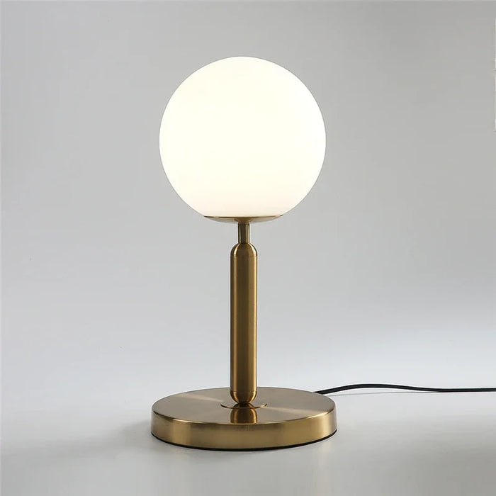 Glass desk lamp