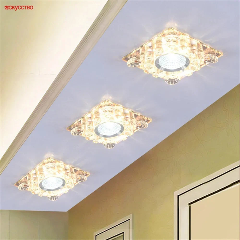 RGB crystal ceiling light