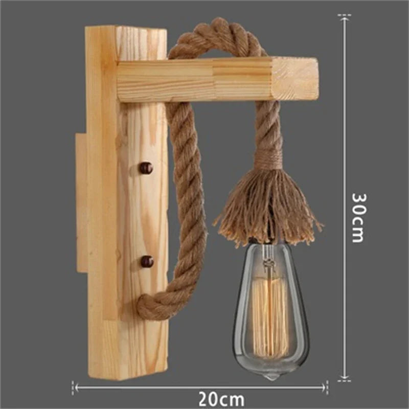 Wood Rope Sconce, view 8