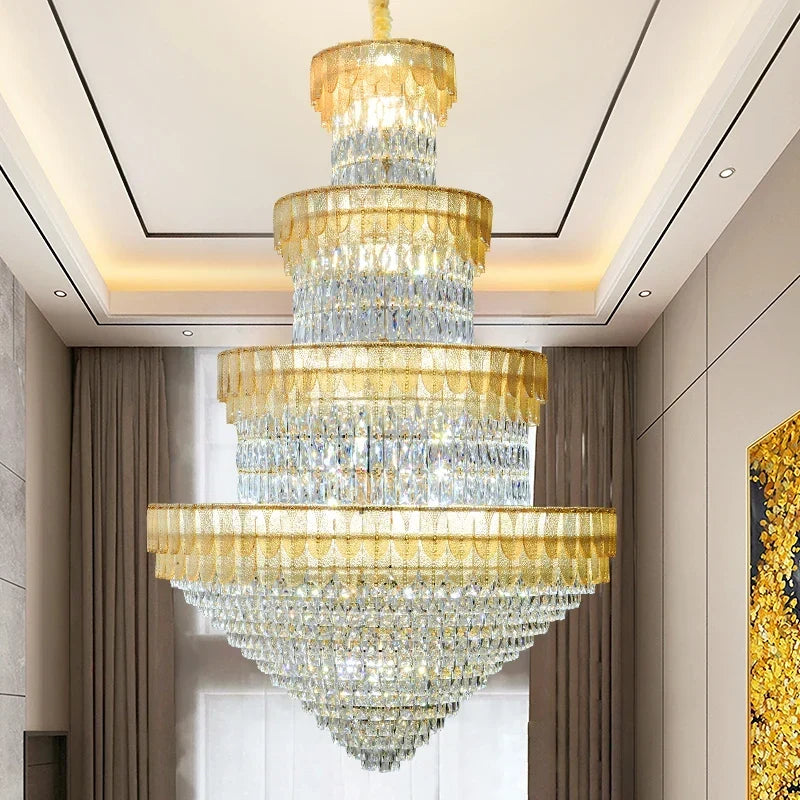 Smoke crystal chandelier
