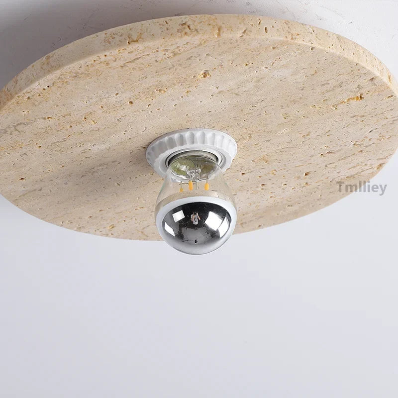 Round Stone Retro Sconce, view 6
