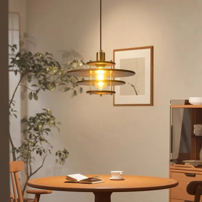 Bar wood pendant