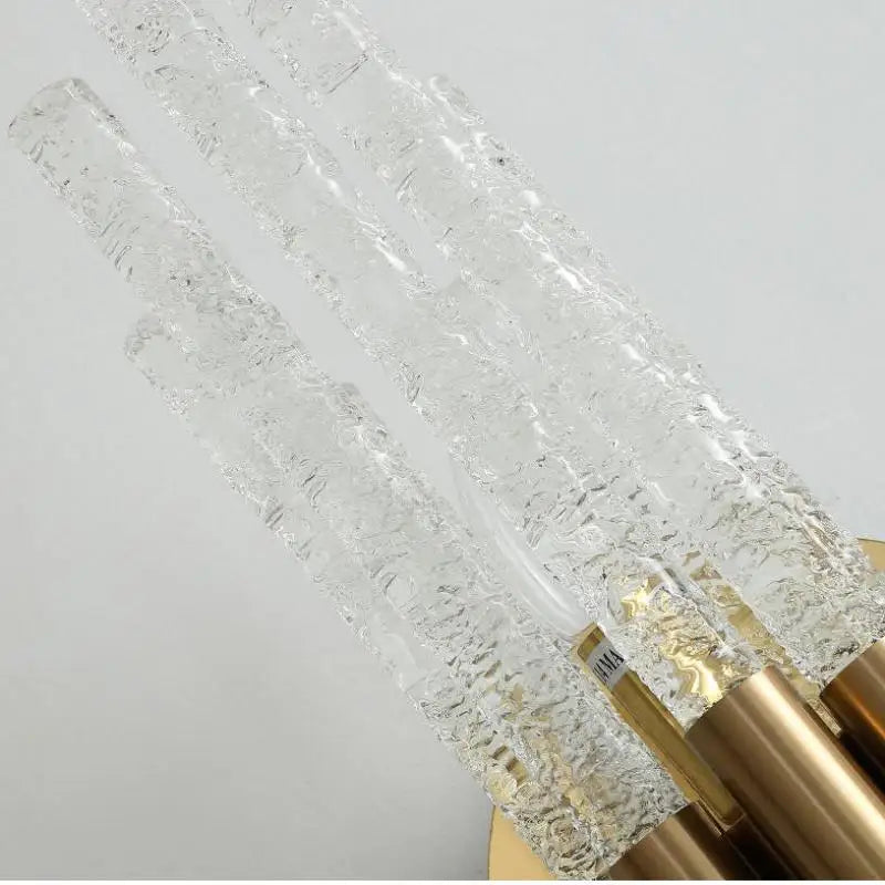3 color crystal sconce