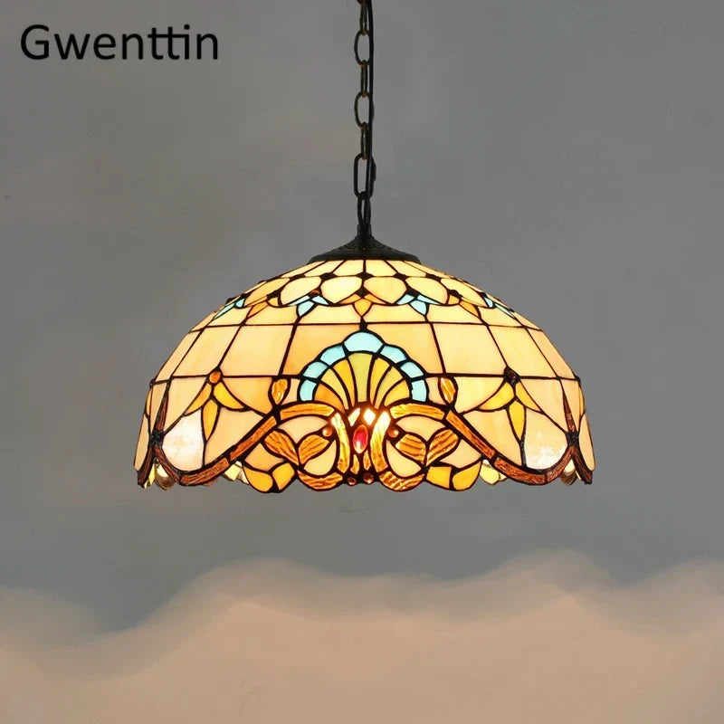 Vintage Tiffany Glass Pendant, view 17
