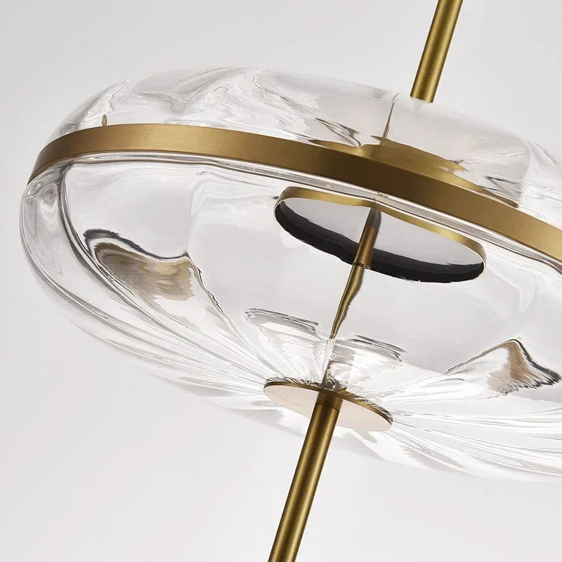 Post-Modern Wavy Glass Pendant, view 4