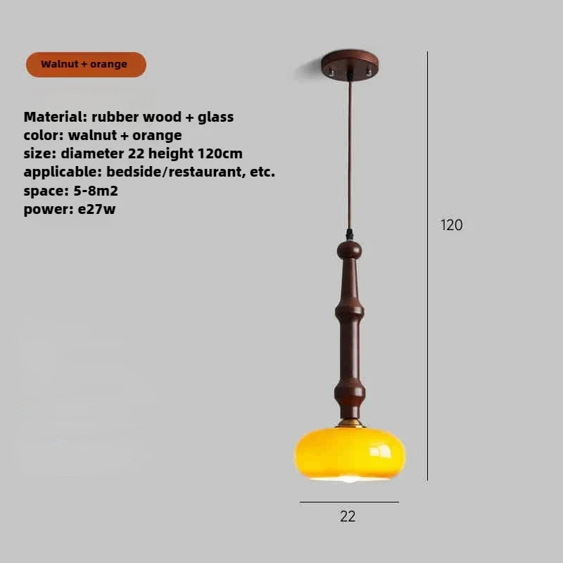 Wood & Glass Pendant, view 9