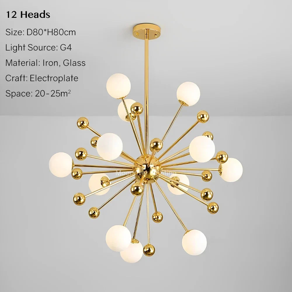 Dandelion Glass Chandelier, view 7