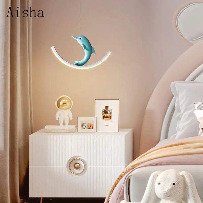 Kids Dolphin or Bear Pendant, view 3