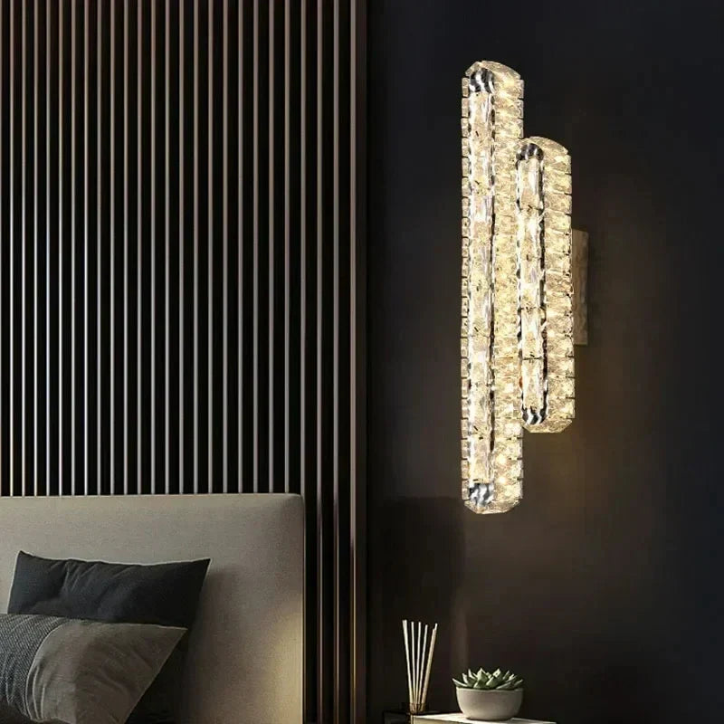 Oval Crystal Wall Light, view 6