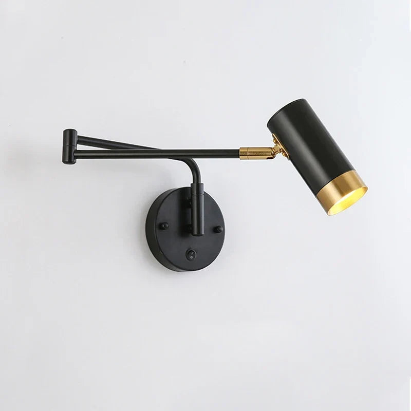 Art deco iron wall light