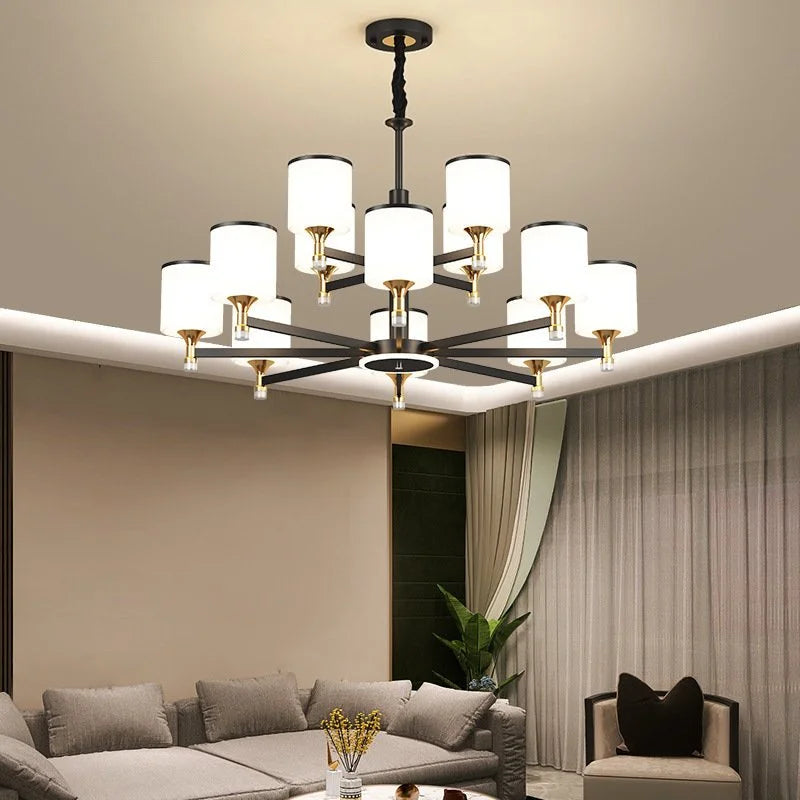 Luxury fabric chandelier