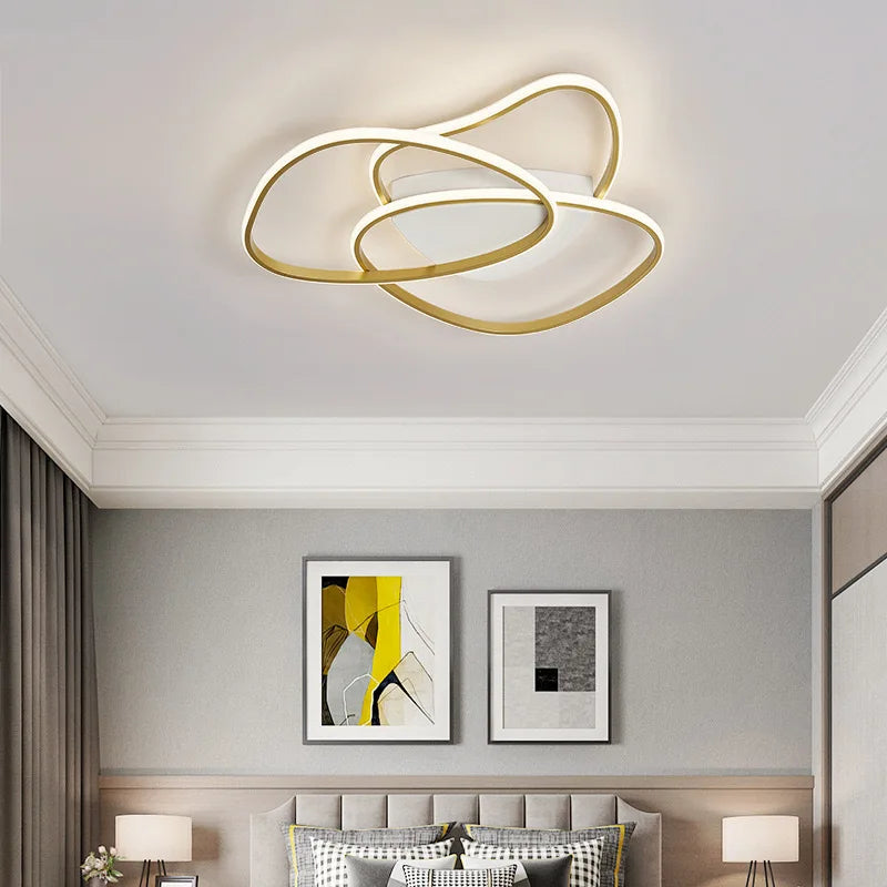 Gold black flush mount