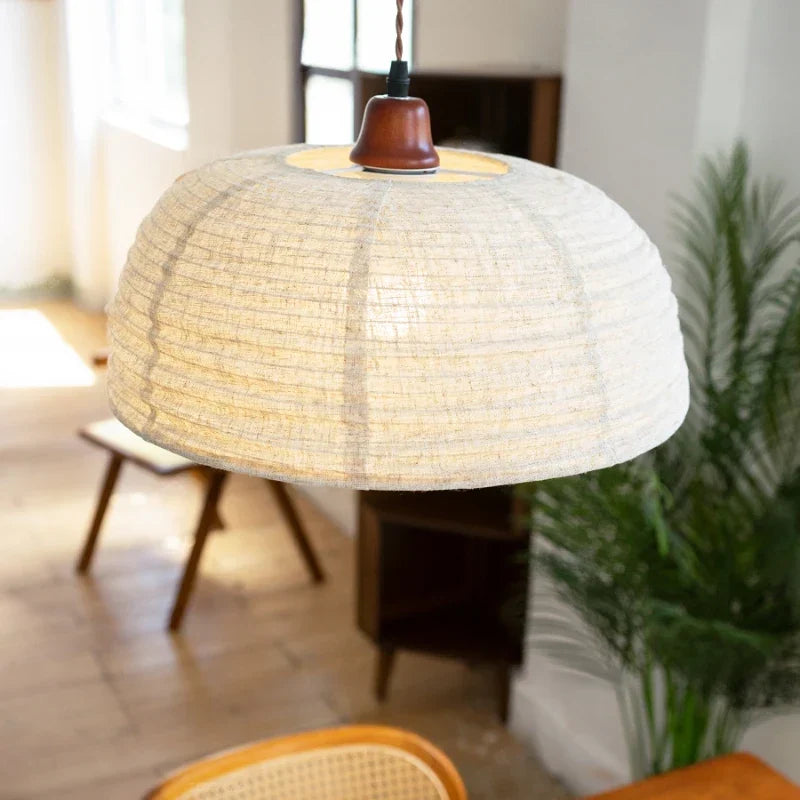 Retro Linen Pendant, 15.7 in, view 5