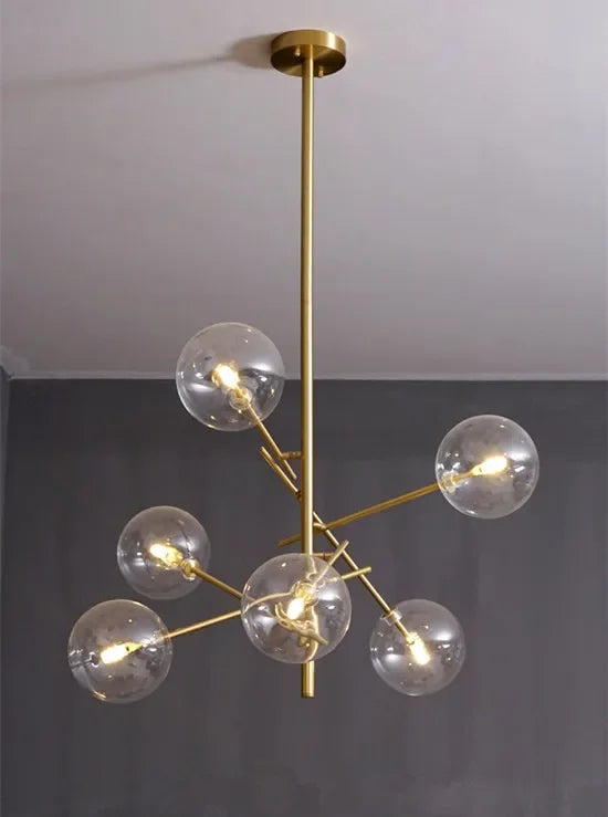 Modern Glass Chandelier, view 8