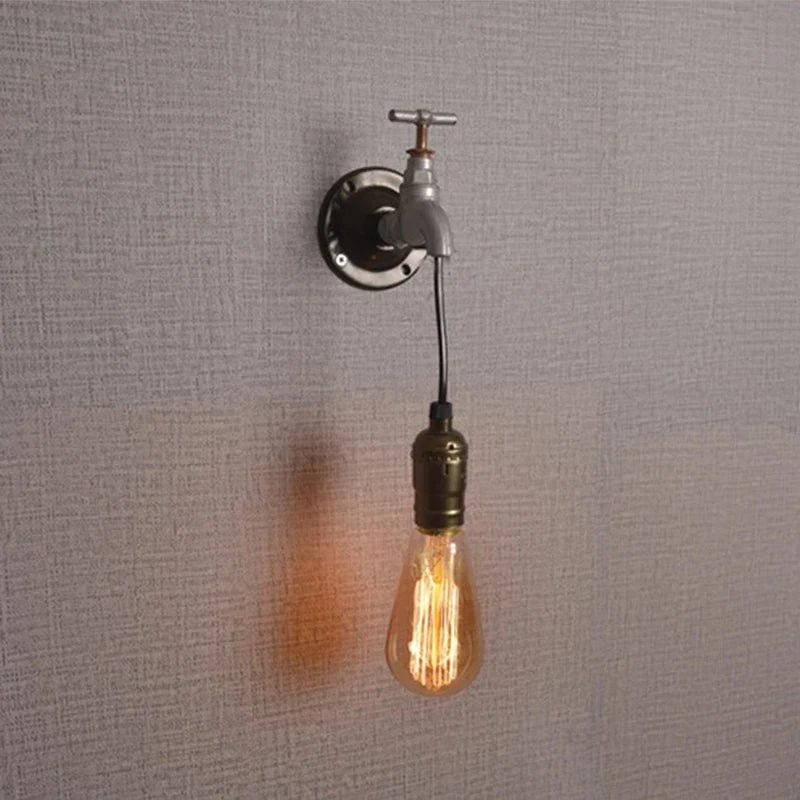 Vintage Iron Loft Sconce, view 10