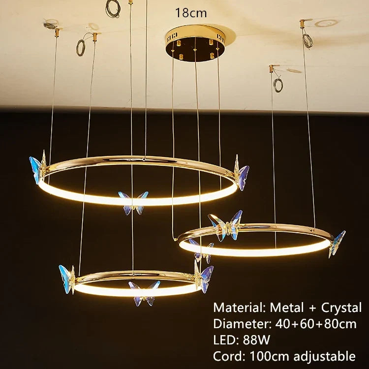 Crystal Butterfly Light, view 16