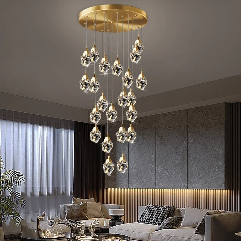 Crystal pendant chandelier