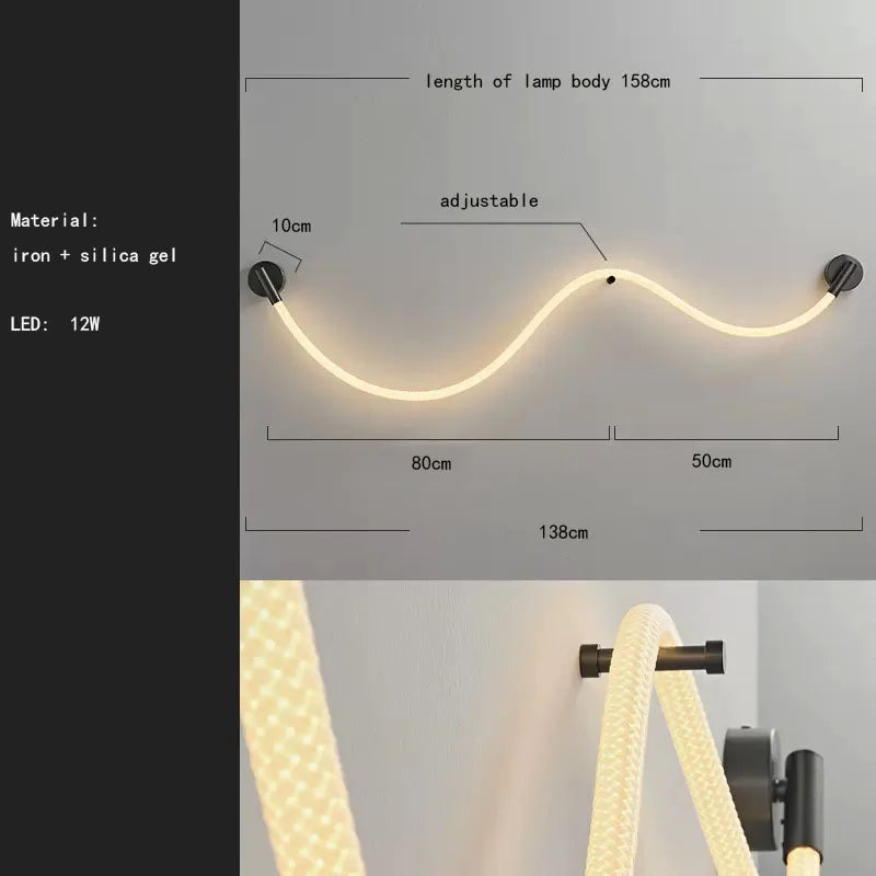Silicone Steel Wall Light, view 10