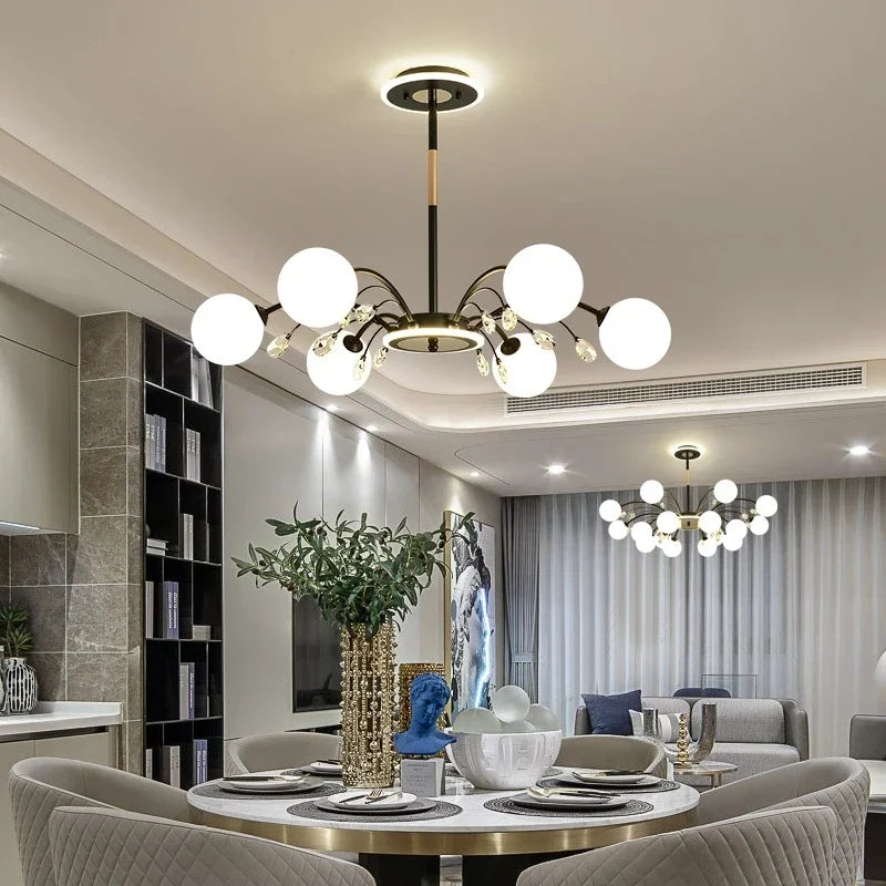 White E27 chandelier