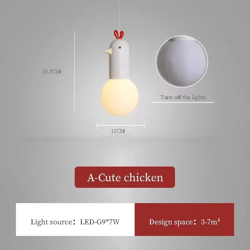 Kids Duck Pendant Light, view 8