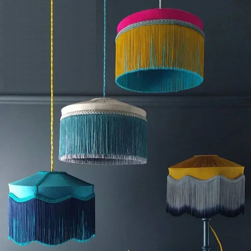 Tassel pendant light