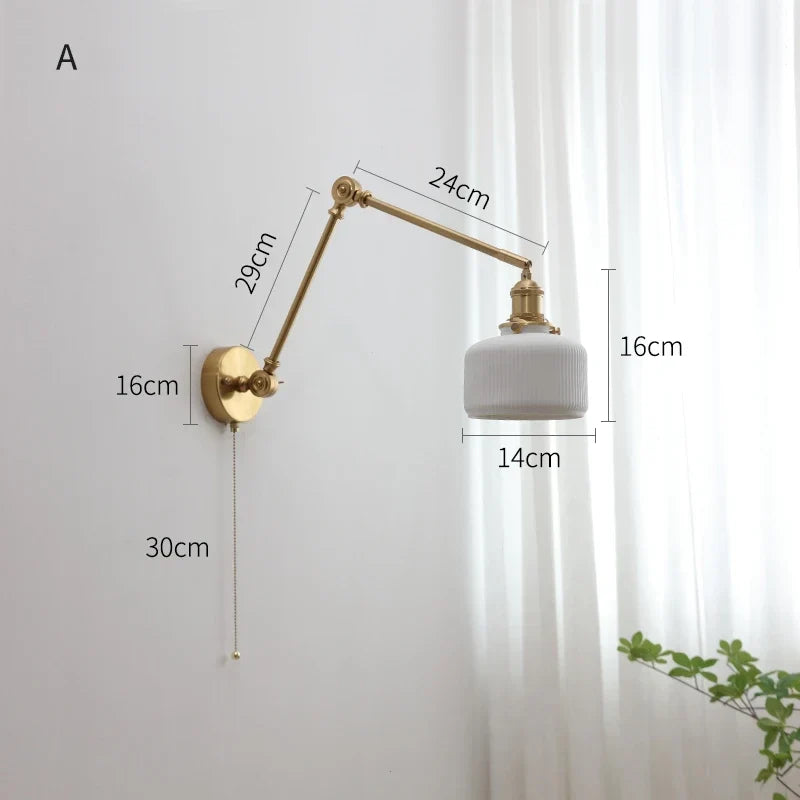 Rotating Arm Glass Light, view 22