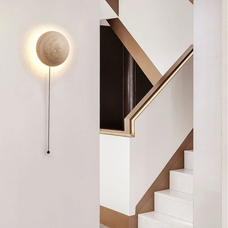 Wabi sabi stone sconce