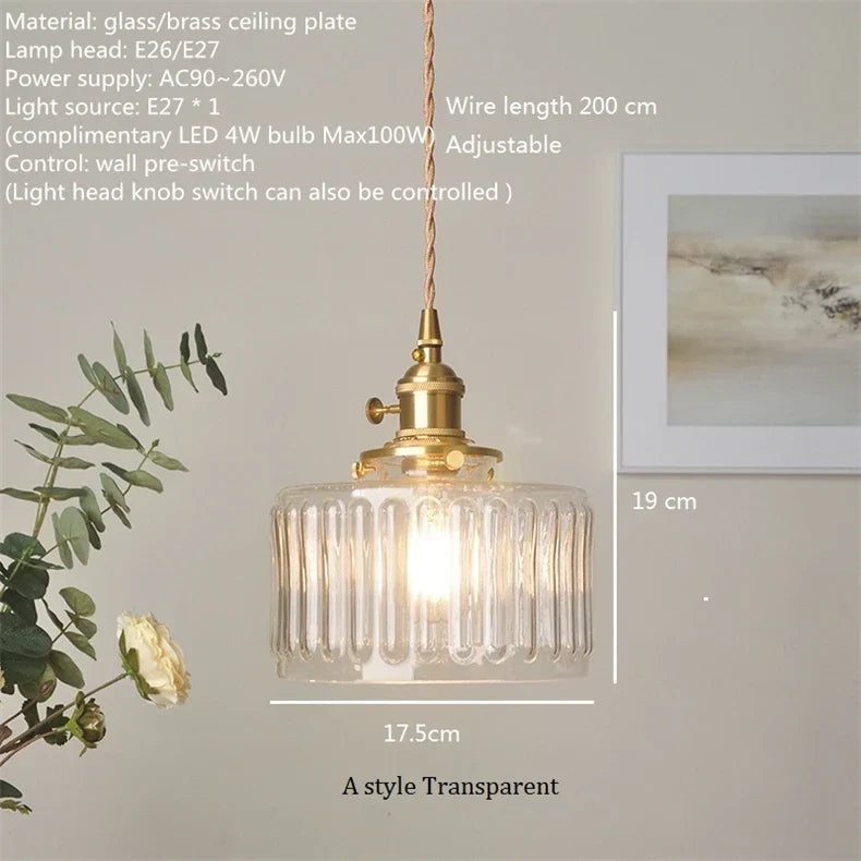 Rustic Glass Pendant, view 8