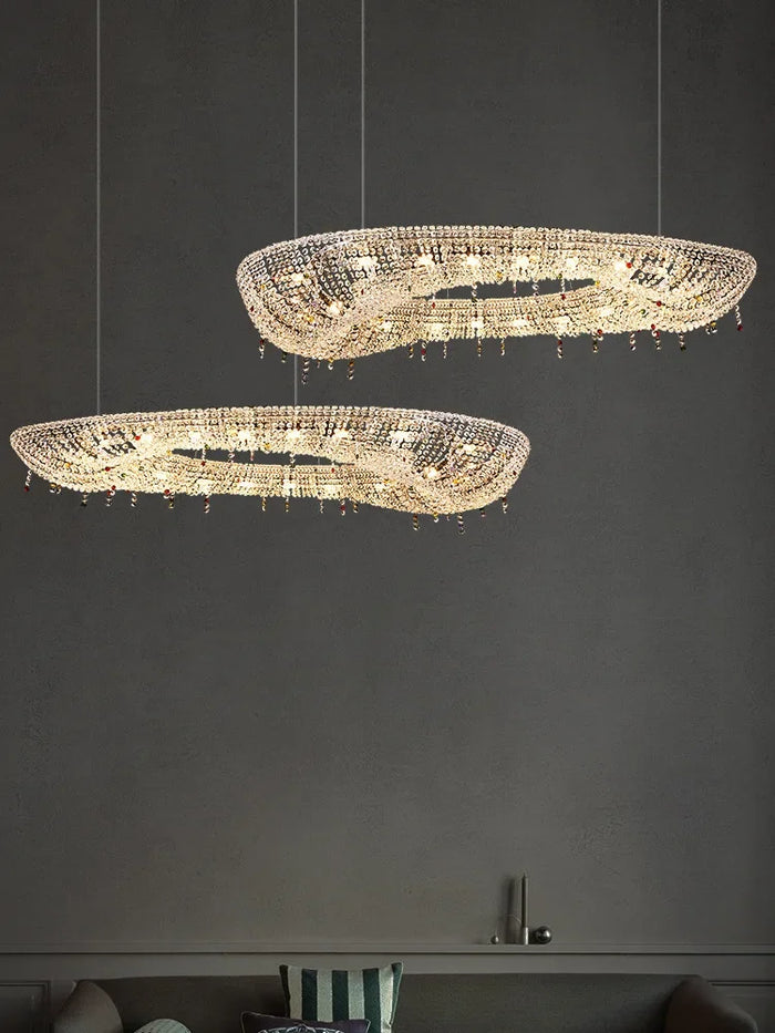 Luxury crystal boat pendant