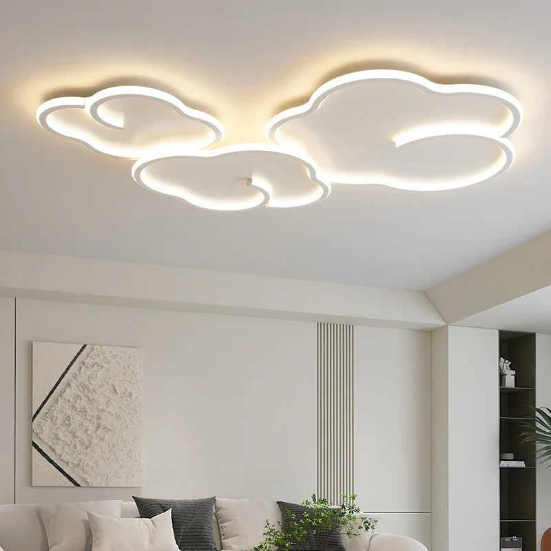 Dimmable white flush mount
