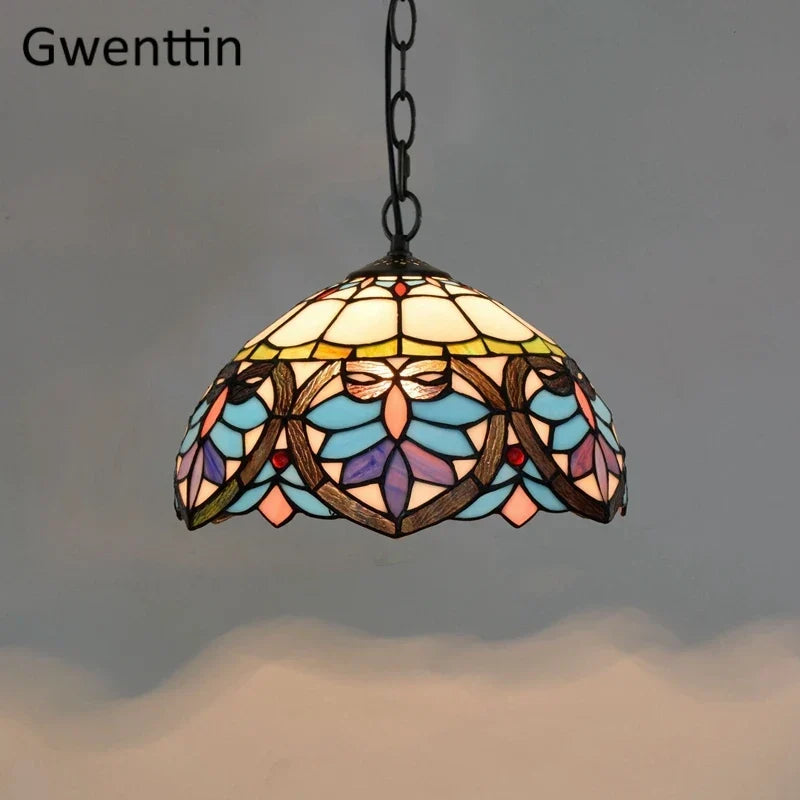 Vintage Tiffany Glass Pendant, view 12