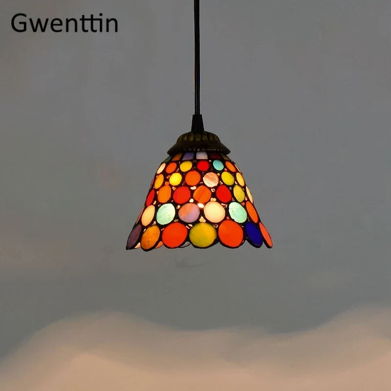 Vintage Tiffany Glass Pendant, view 28