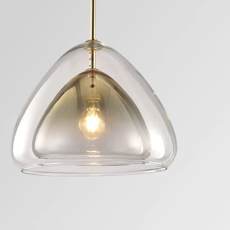 Nordic Moon Double Glass Pendant, view 5