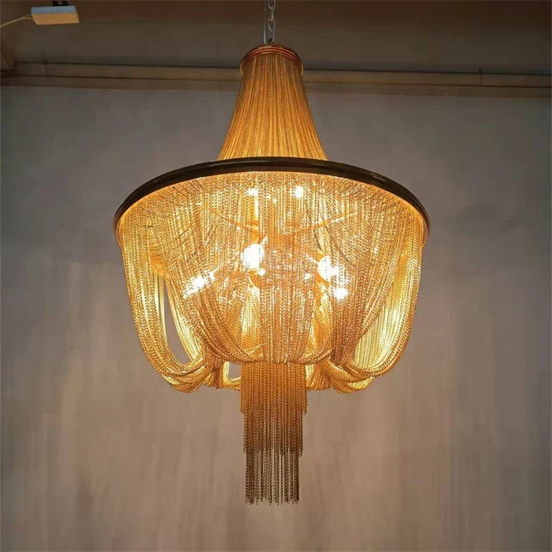 Crystal drop chandelier