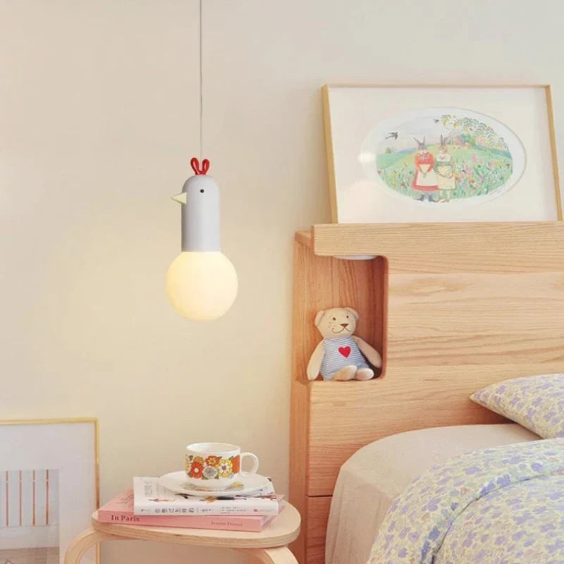 Kids duck pendant light