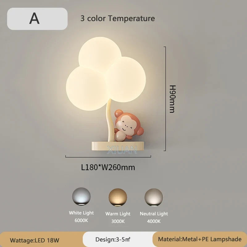 Bear Monkey Nursery Light, view 7