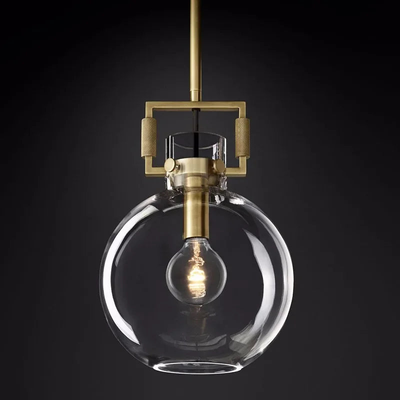 American Retro Glass Pendant, view 16