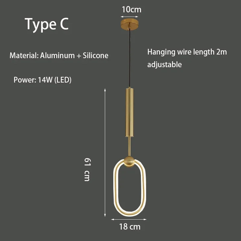 Luxury Minimalist Pendant, view 9