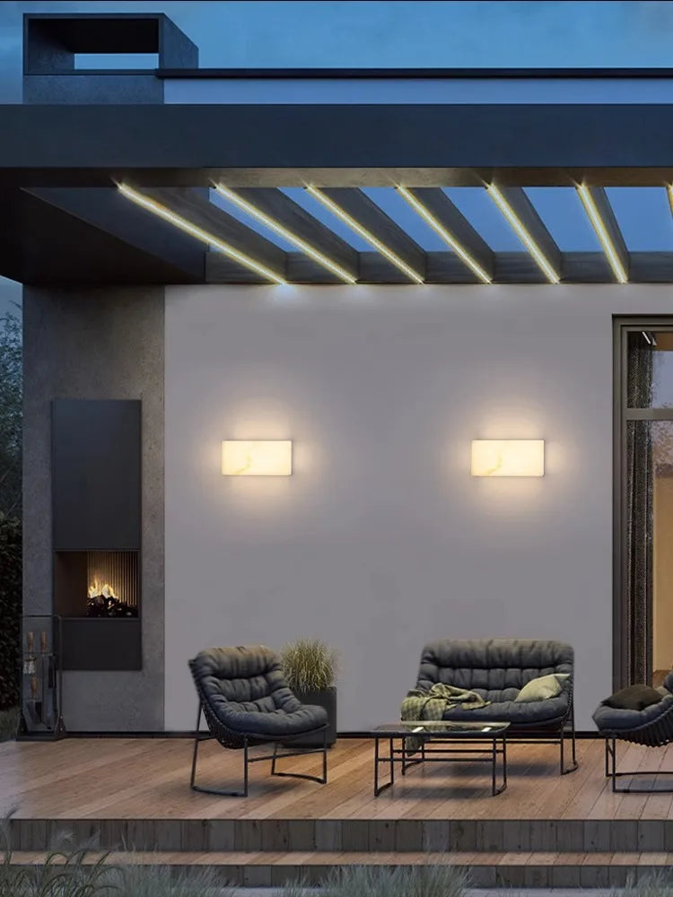 Outdoor LED wall lamp