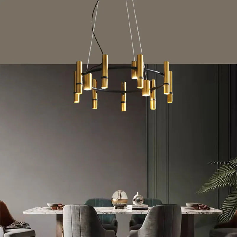 Adjustable ring chandelier