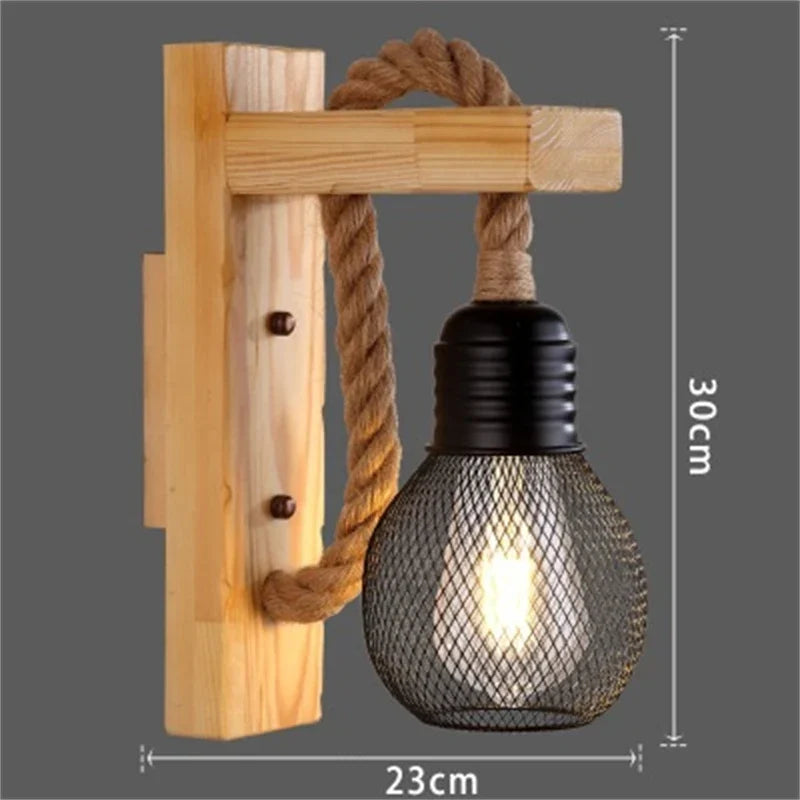 Wood Rope Sconce, view 11