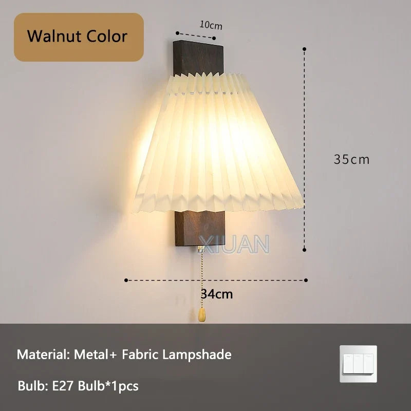 Pleated Wood Sconce, view 8