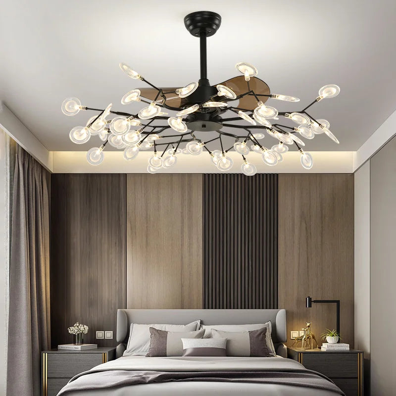 LED Fan Chandelier with Remote, view 5