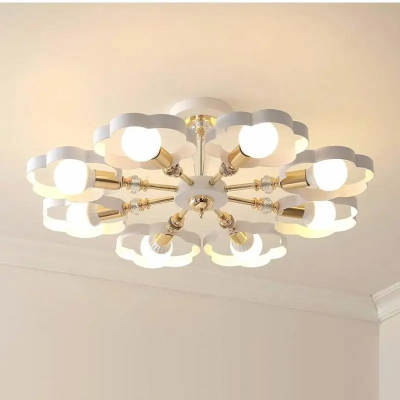 Heart crystal ceiling light