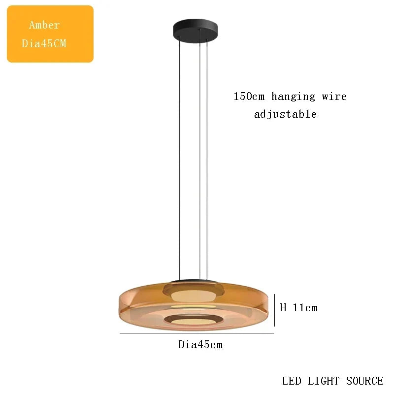 Minimalist Tinted Glass Pendant, view 13